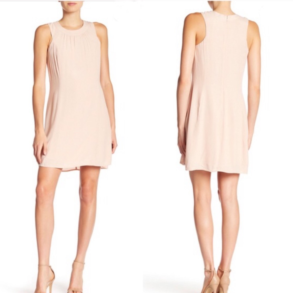 Marchesa Rose Sleeveless Swing Dress XS Blush Pink